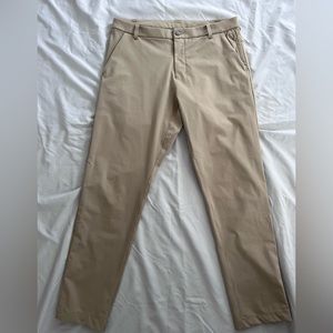 Lululemon Commission Men’s Pant Tan Stretchy Trousers 29” inseam
